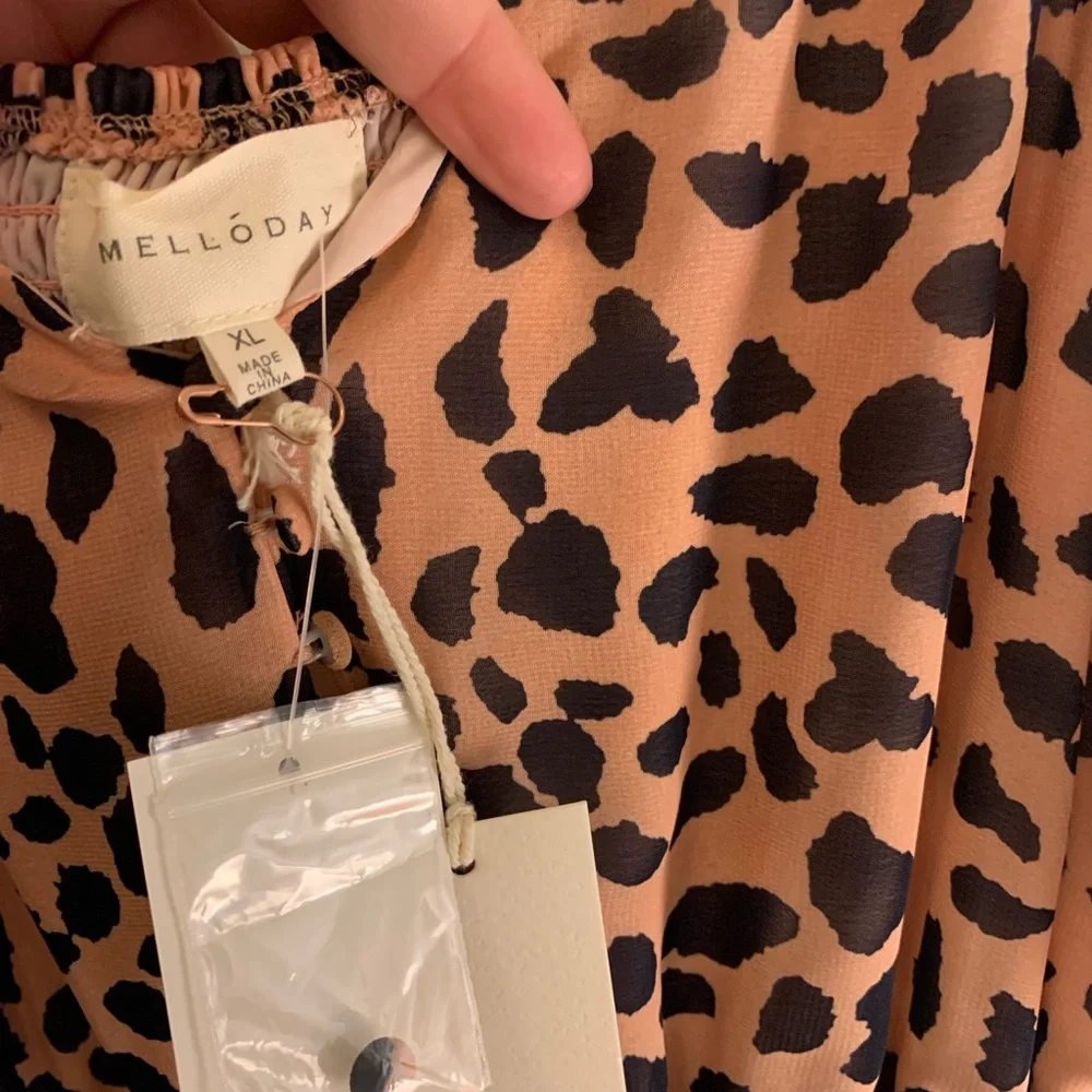 Blush leopard tiered maxi dress - Picture 6 of 7